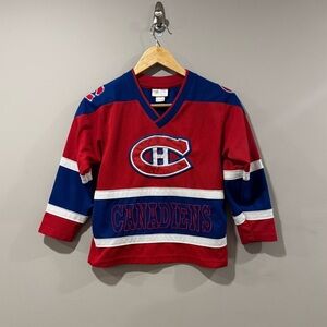 VTG Montreal Canadiens NHL Hockey Jersey Yth Sz 7